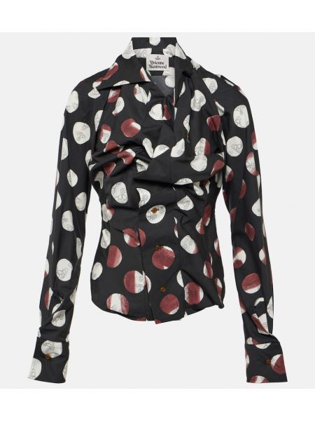 Camisa de algodón Vivienne Westwood negro