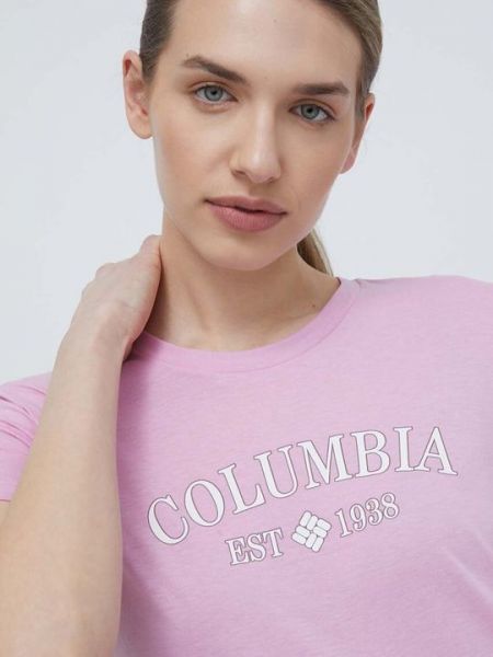 Трек футболка Columbia розовый