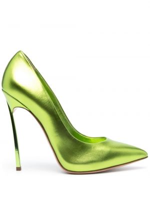 Pantofi cu toc Casadei verde