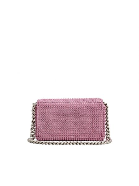Bolsa de hombro de cristal Marc Jacobs rosa