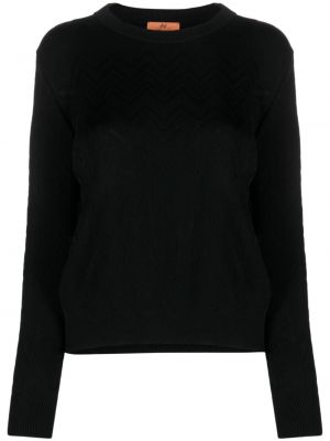 Vlnený sveter Missoni čierna
