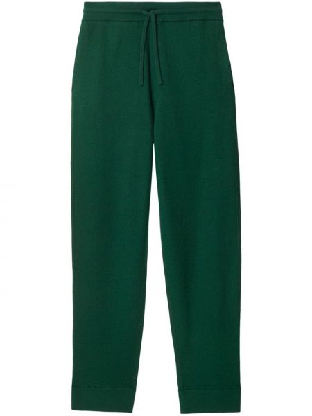 Μάλλινο αθλητικό παντελόνι Burberry πράσινο