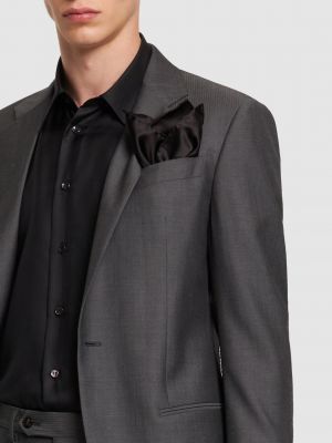 Pañuelo de seda con bolsillos Giorgio Armani negro