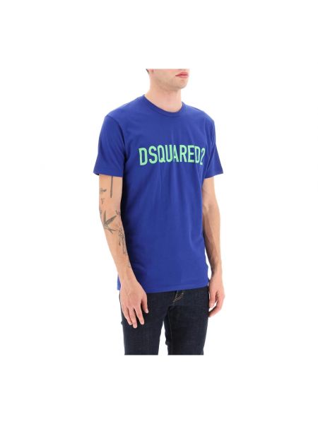 Hemd mit print Dsquared2 blau