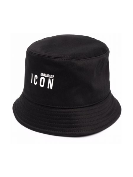 Czarny kapelusz Dsquared2