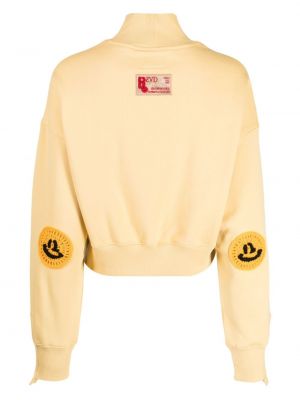 Sweatshirt mit stickerei Izzue gelb