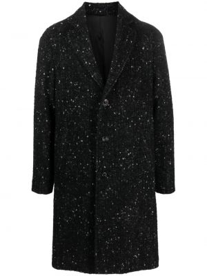 Palton din tweed Lardini negru