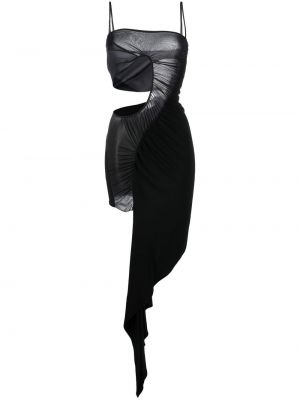 Asymmetrisk dress Mugler svart