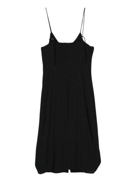 Sukienka midi na guziki z nadrukiem Calvin Klein Jeans czarna