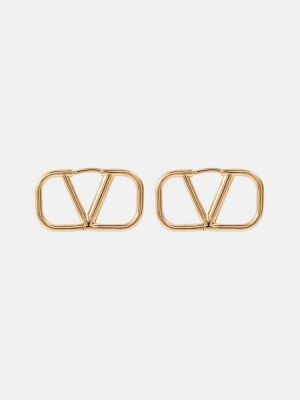 Boucles d'oreilles à boucle Valentino doré