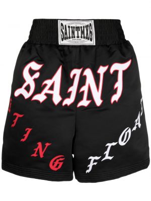 Pantaloncini sportivi con stampa Saint Mxxxxxx nero