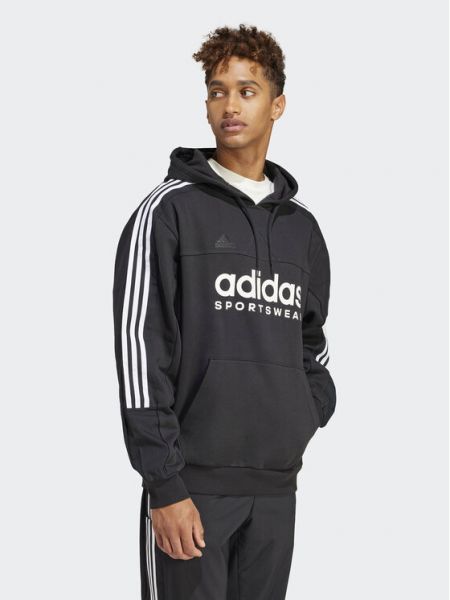 Relaxed суитчър Adidas черно