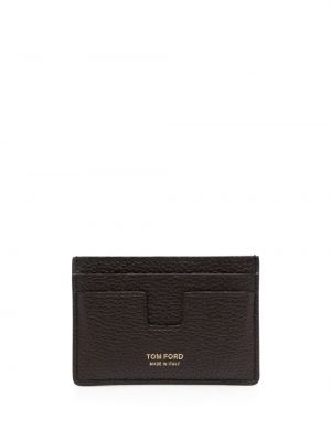 Portefeuille en cuir Tom Ford marron