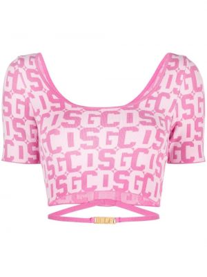 Crop top Gcds rosa