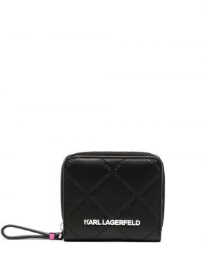 Raštuotas piniginė Karl Lagerfeld juoda