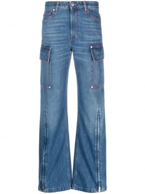 Jeans baggy con motivo a stelle Stella Mccartney blu