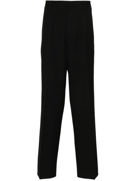 Pantaloni stretch plisate Mm6 Maison Margiela negru