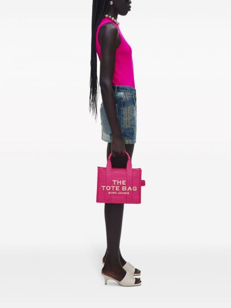 Geflochtene shopper handtasche Marc Jacobs pink