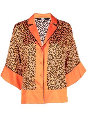 Relaxed fit srajca s potiskom z leopardjim vzorcem Karl Lagerfeld