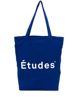 Trykt shoppingbag Etudes blå