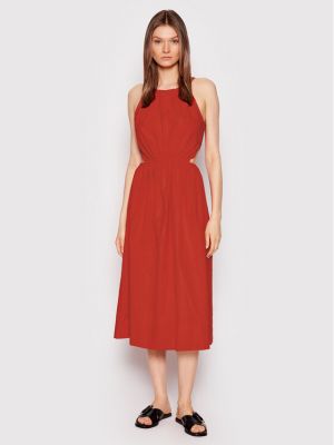 Relaxed рокля Sisley червено