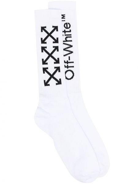 Off-White calcetines con motivo Arrows - Blanco Off-white