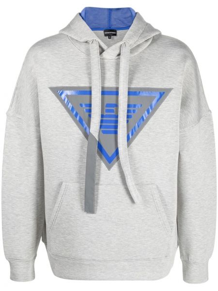 Hoodie Emporio Armani grå