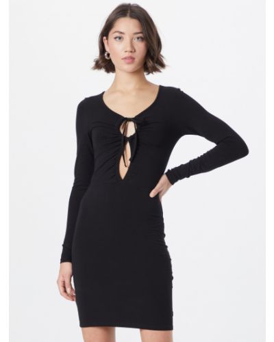 Nailoninis mini suknele Neon & Nylon juoda