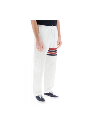 Spodnie sportowe Thom Browne białe