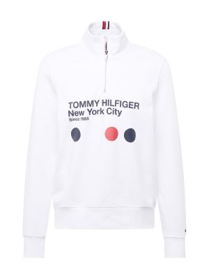 TOMMY HILFIGER Bluză de molton  bleumarin / roșu / alb