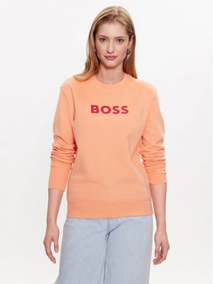 Pulóver Boss narancsszínű