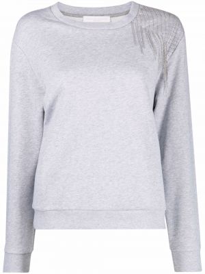 Krystaller bomull sweatshirt Fabiana Filippi grå