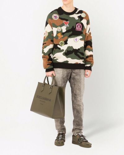 Pullover mit camouflage-print Dolce & Gabbana