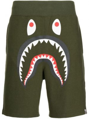 Bomull shorts A Bathing Ape® grønn