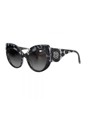 Jedwabne okulary przeciwsłoneczne Dolce And Gabbana czarne