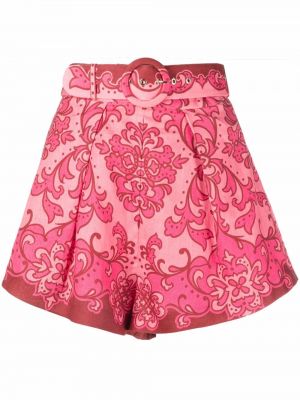 Pantalones cortos Zimmermann rosa