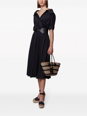 Kleid mit v-ausschnitt Altuzarra schwarz