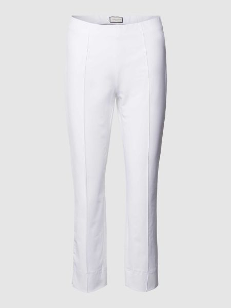 Spodnie slim fit Seductive białe