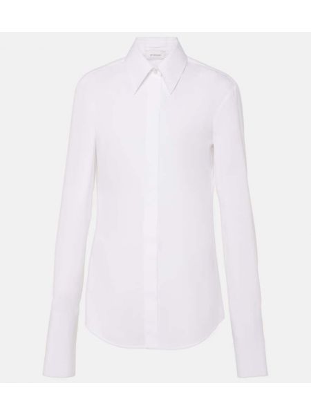 Camicia di cotone Sportmax bianco
