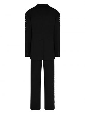 Anzug mit print Dsquared2 schwarz