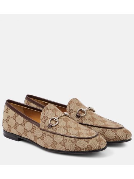 Pantofi loafer Gucci bej
