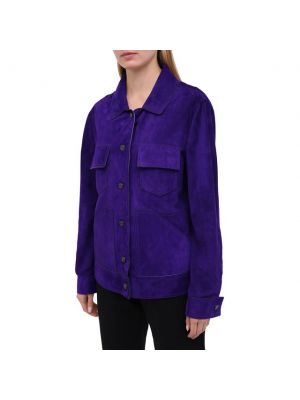 Замшевая куртка Tom Ford фиолетовая