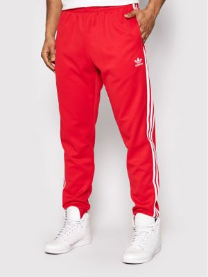 Spodnie sportowe Adidas czerwone