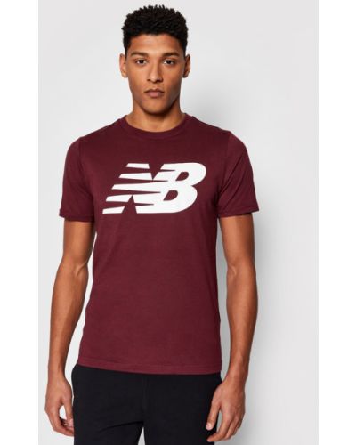 New Balance T-Shirt MT03919 Bordó Regular Fit