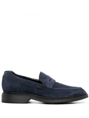 Pantofi loafer din piele Hogan albastru