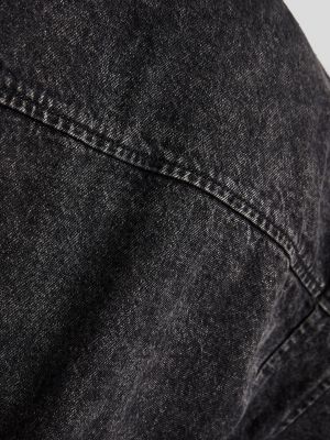 Giacca di jeans Bershka nero