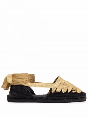 Blonder snøring espadrillos Castañer svart