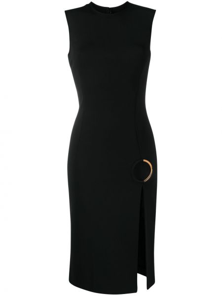 Vestido de cóctel sin mangas Versace negro