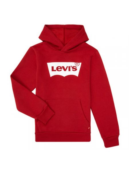 Bluza z kapturem Levi's - czerwony