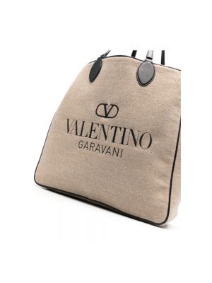 Bolso shopper con bordado de cuero reversible Valentino Garavani